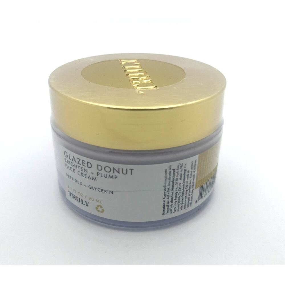Truly GLAZED DONUT Face Cream Brighten + Plump 3.1 oz NEW